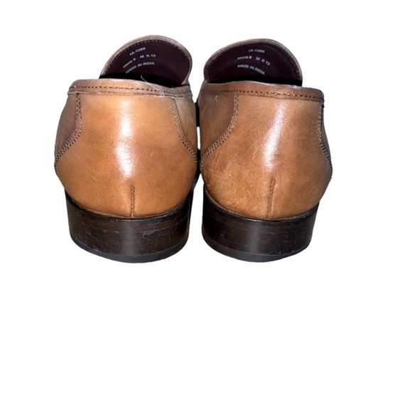 Johnston and Murphy mens leather tassel loafers size 8
